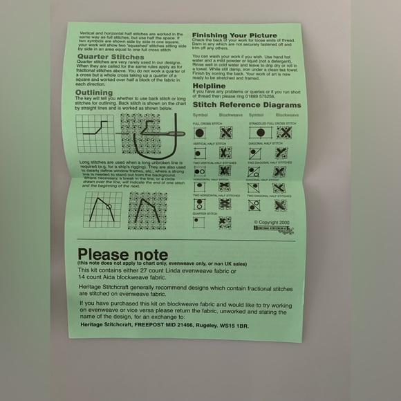 Hummingbird in Flight Cross Stitch Embroidery Chart - Picture 7 of 8